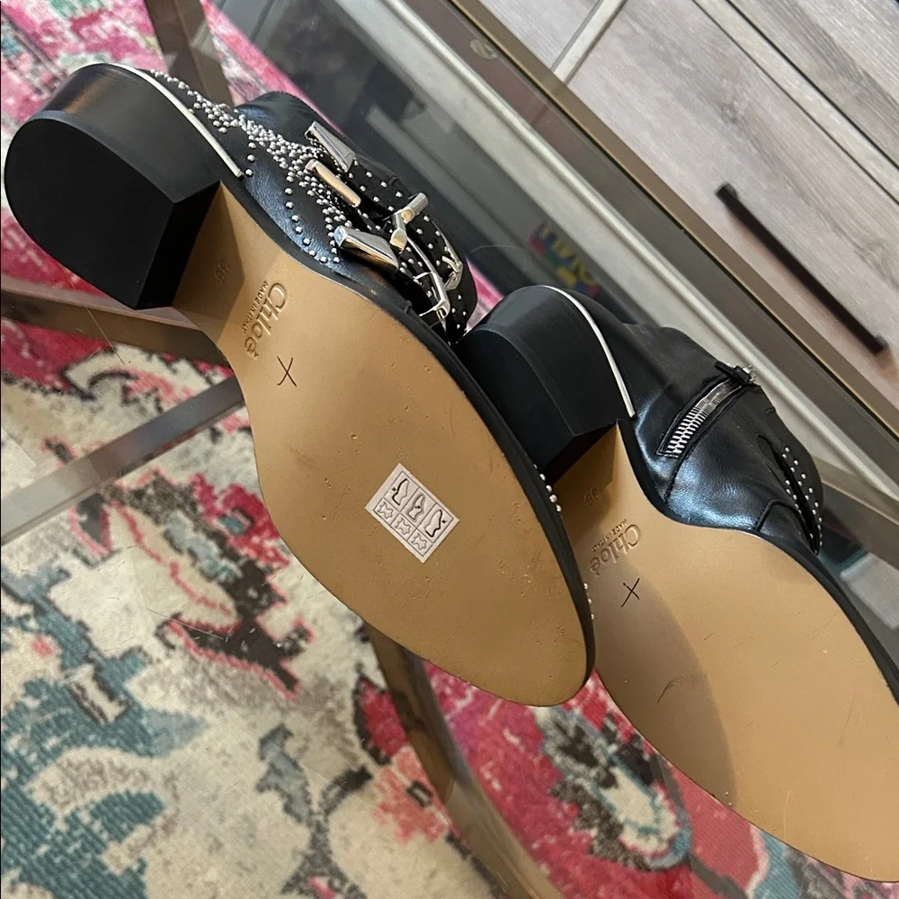 Chloé “Susan” Black Ankle Boots - Picture 3 of 10